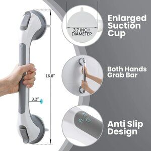 NEW TAILI Grab Bars for Bathtubs & Showers 2 Pack Suction Grab Bar Heavy Duty
